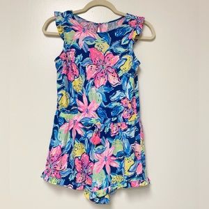 Lilly Pulitzer Azel kids romper. GUC XL 12/14